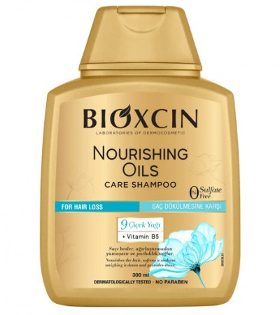 شامپو طلایی فری سولفات بیوکسین روغن‌های مغذی